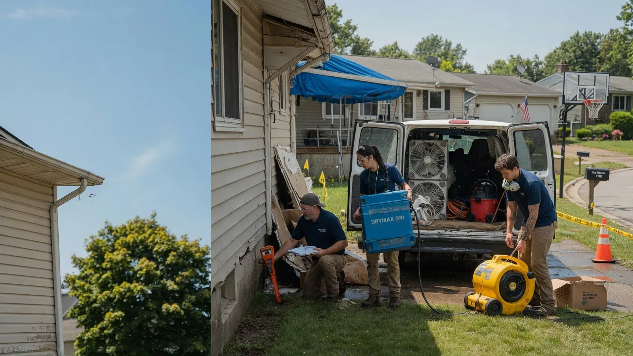 Ceiling Leak Cleanup in Eau Claire, MI near me